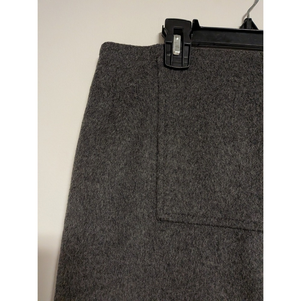 Les Copains Grey Virgin Wool Cashmere Blend Pencil Skirt Made in Italy Size 40 - Picture 5 of 14